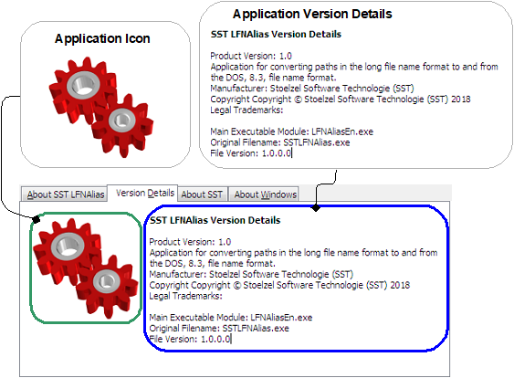 App Version Details Tab Sheet