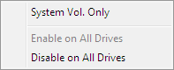 The 8.3 Name Support Sub-Menu