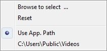 The Base Path Sub-Menu