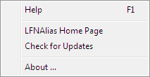 Help Menu
