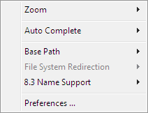 Options Menu