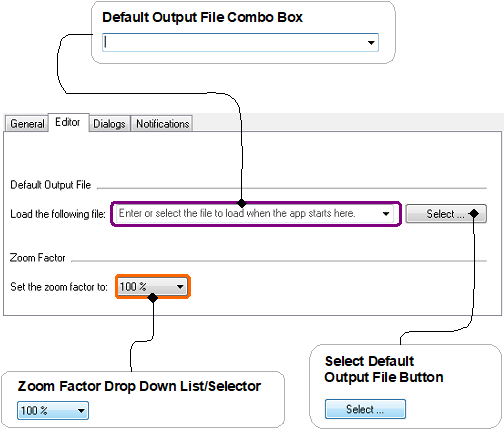 Editor Tab Sheet