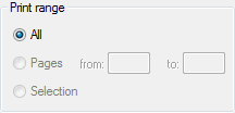 Print Range Controls