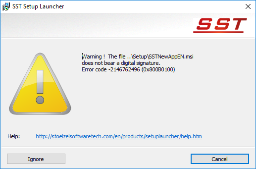 The Warning Dialog(s)