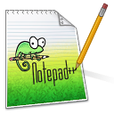 Click to open the Notepad++ website (https://notepad-plus-plus.org) Microsoft Corp.